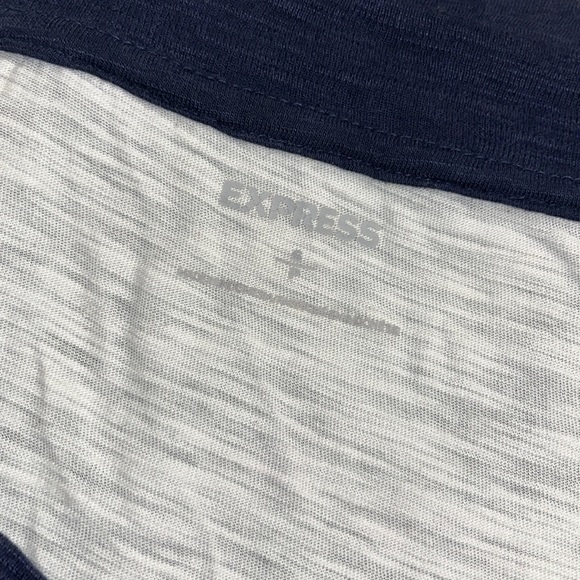 2/$20 Express Color Block Stripe Vneck - Picture 5 of 6